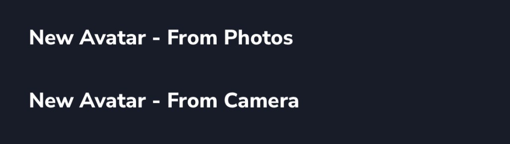 New avatar